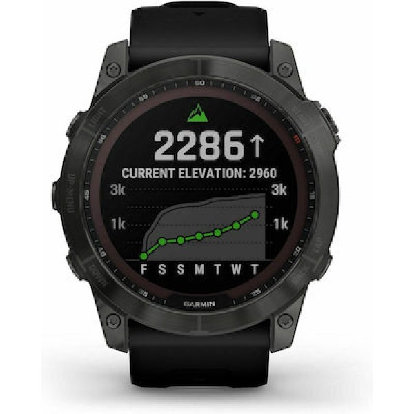 Garmin Fenix 7X Sapphire SolarTitanium 51mm Carbon Grey with Black Open Box